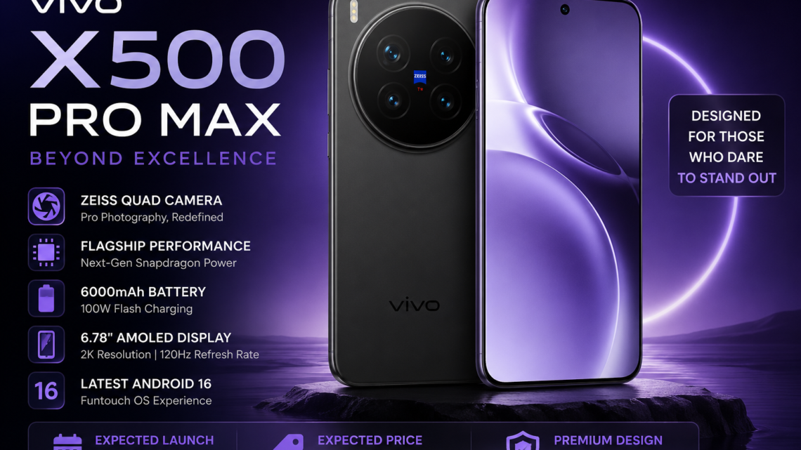 Vivo X500 Pro Max: Price, Specs, Release Date & Latest Leaks
