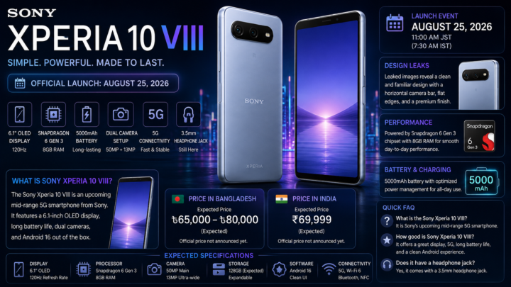 Sony Xperia 10 VIII: Price, Release Date, Leaks and Specs